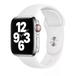  Apple Watch fehér szilikon szíj 38/40/41/42MM (Series 10 2024) M/L