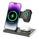 A80 15W 4 az 1-ben vezeték nélküli töltőállomás (iPhone, Airpods és Apple Watch) - fekete