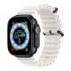 Apple Watch fehér óceán szíj fekete csattal 38/40/41/42MM (Series 10 2024)