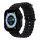 Apple Watch fekete óceán szíj fekete csattal 38/40/41/42MM (Series 10 2024)