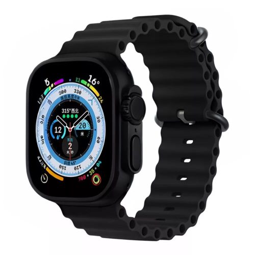 Apple Watch fekete óceán szíj fekete csattal 38/40/41/42MM (Series 10 2024)