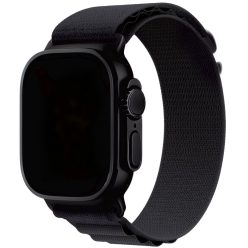   Apple Watch fekete alpesi szíj fekete csatlakozóval 42MM (Series 1-3)/44/45/46/49MM