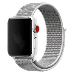   Apple Watch ezüst tépőzáras szövetszíj 42MM (Series 1-3)/44/45/46/49MM