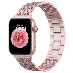   Apple Watch rosepink brilliance köves fémszíj 42MM (Series 1-3)/44/45/46/49MM