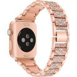  Apple Watch rosegold diamond fémszíj 42MM (Series 1-3)/44/45/46/49MM
